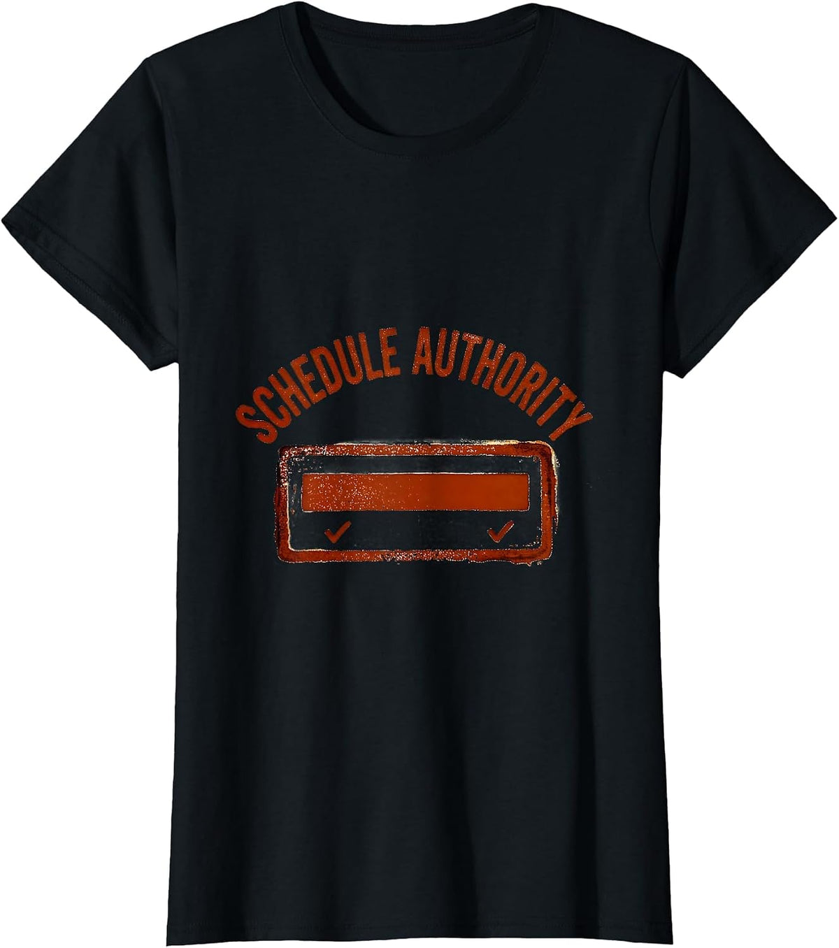 Schedule Authority Groovy School Counselor Schedule Humor T-Shirt - Black