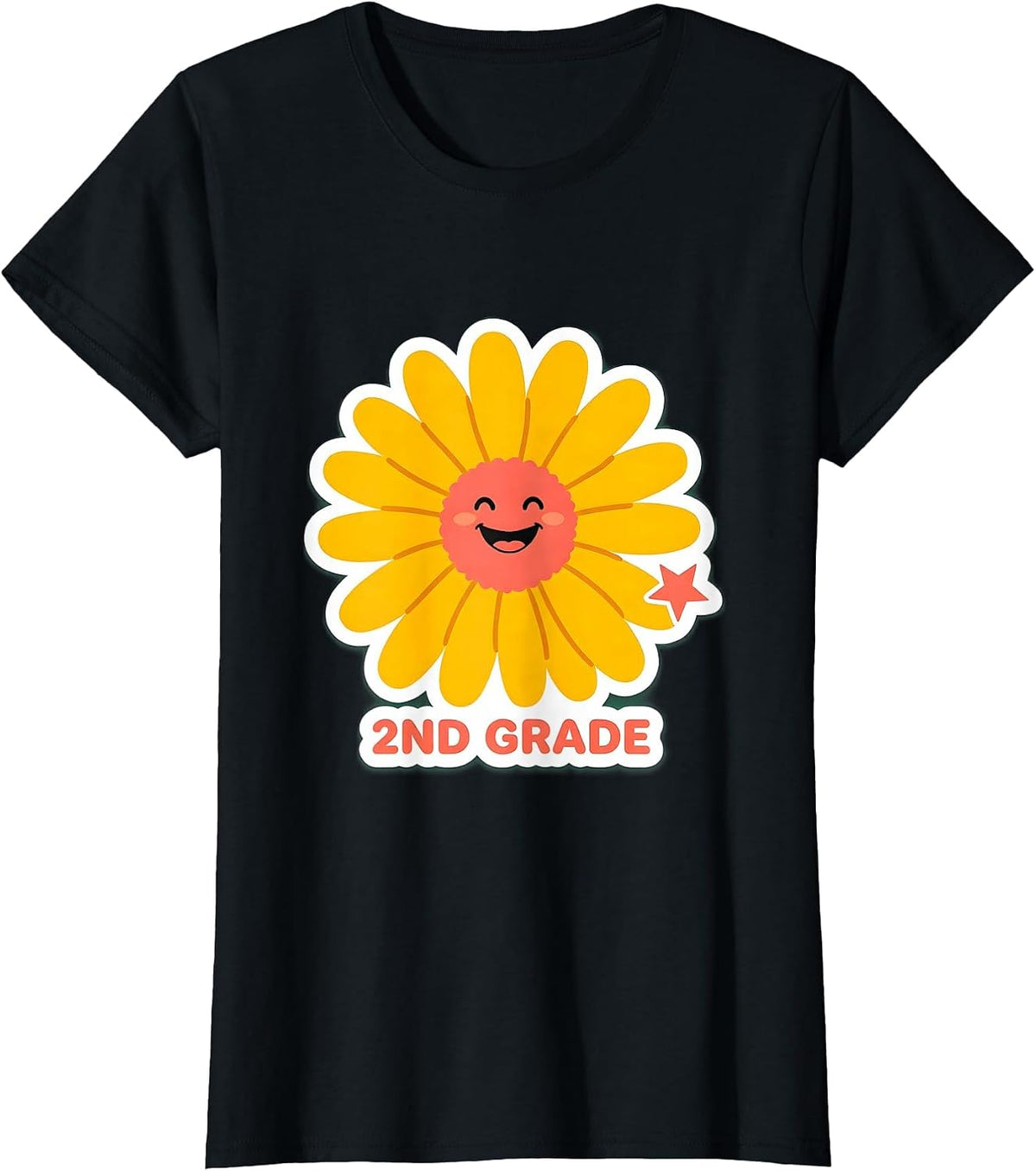 Groovy 2nd Grade Back To School First Day of Second Grade T-Shirt - Black