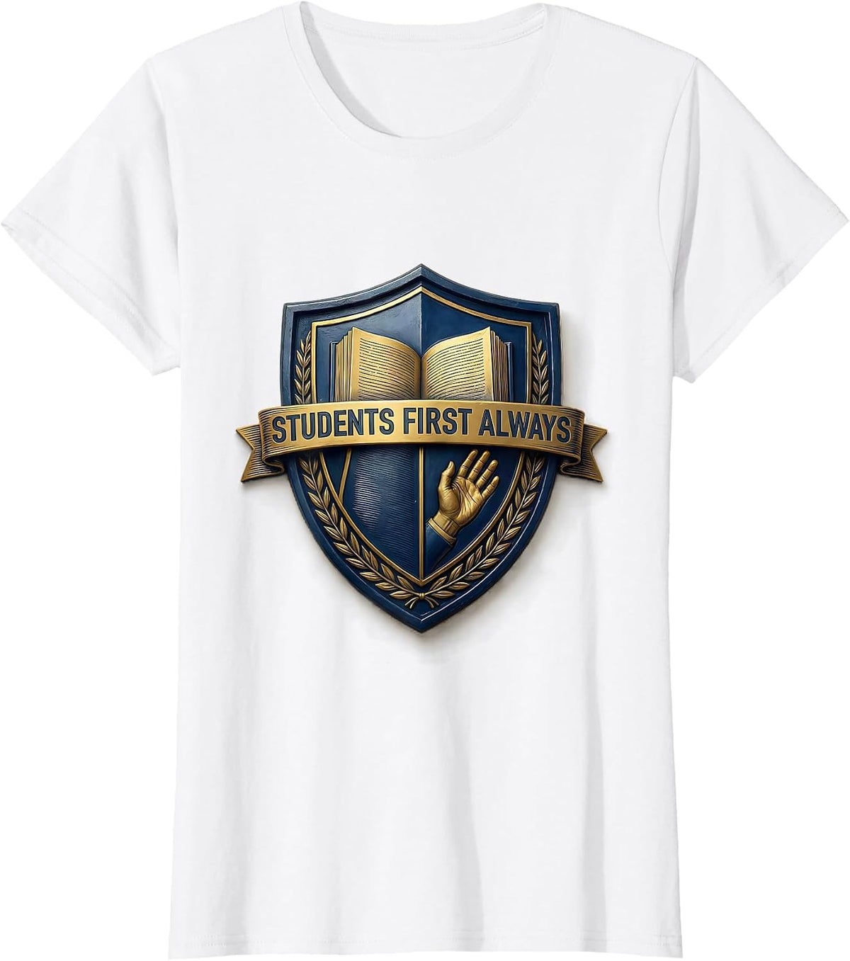 Women's Students First Always School Counselor Design T-Shirt - White