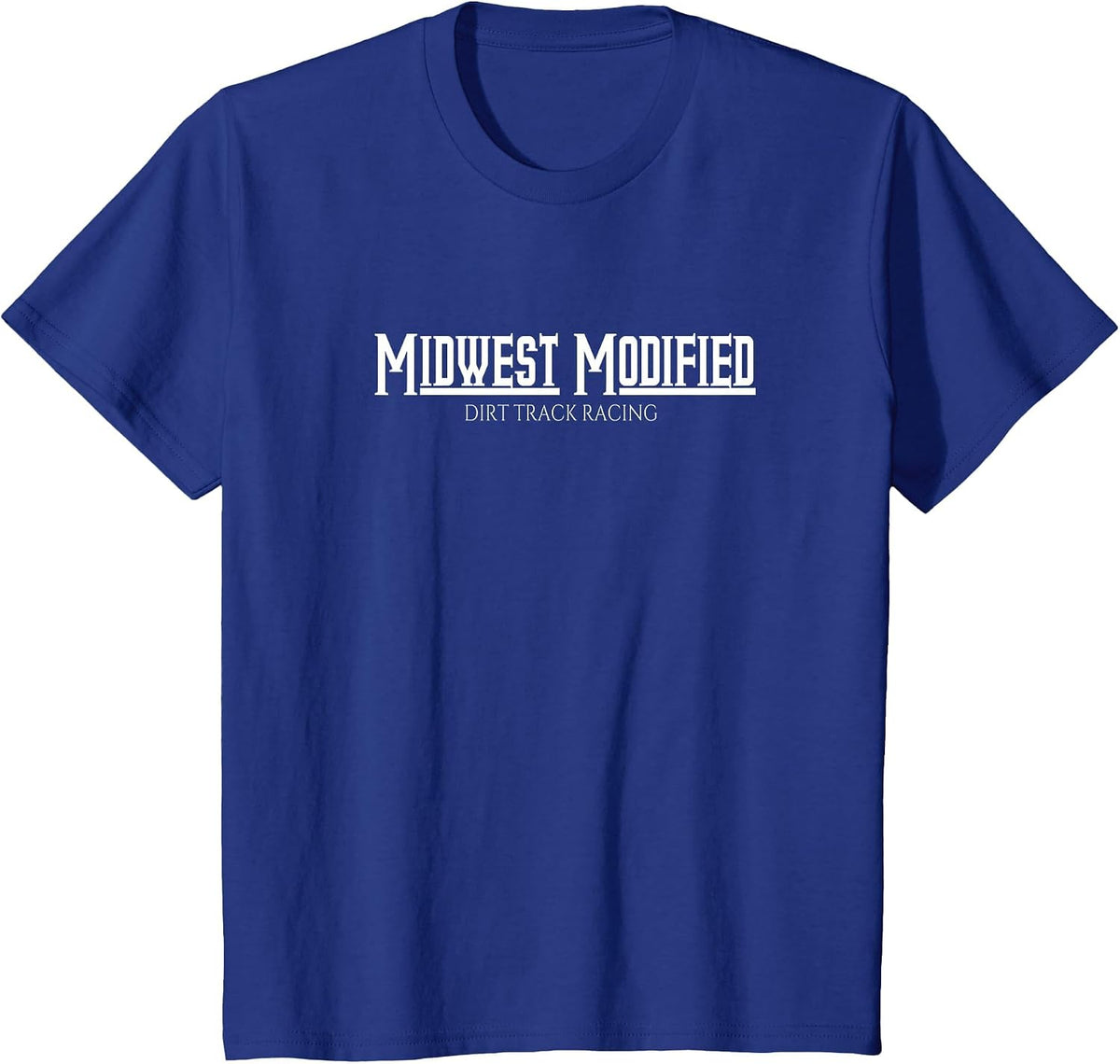 Dirt Track Racing Apparel Midwest Modified Dirt Racing T-Shirt - Royal Blue