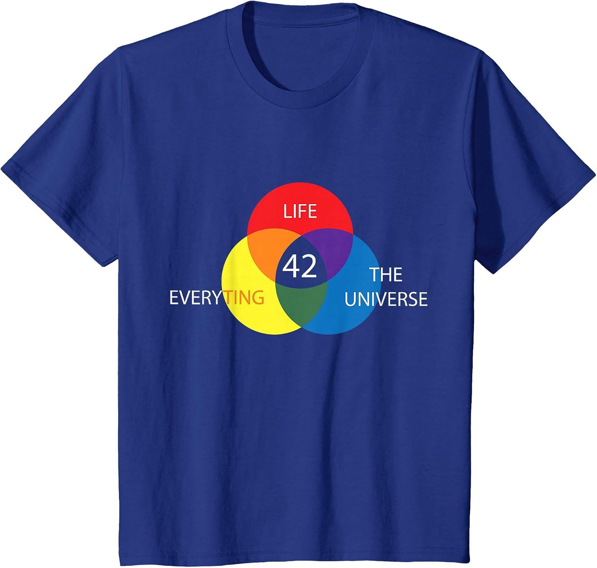 Physics Answer 42 - Question Life Universe Astrophysicist T-Shirt - Royal Blue