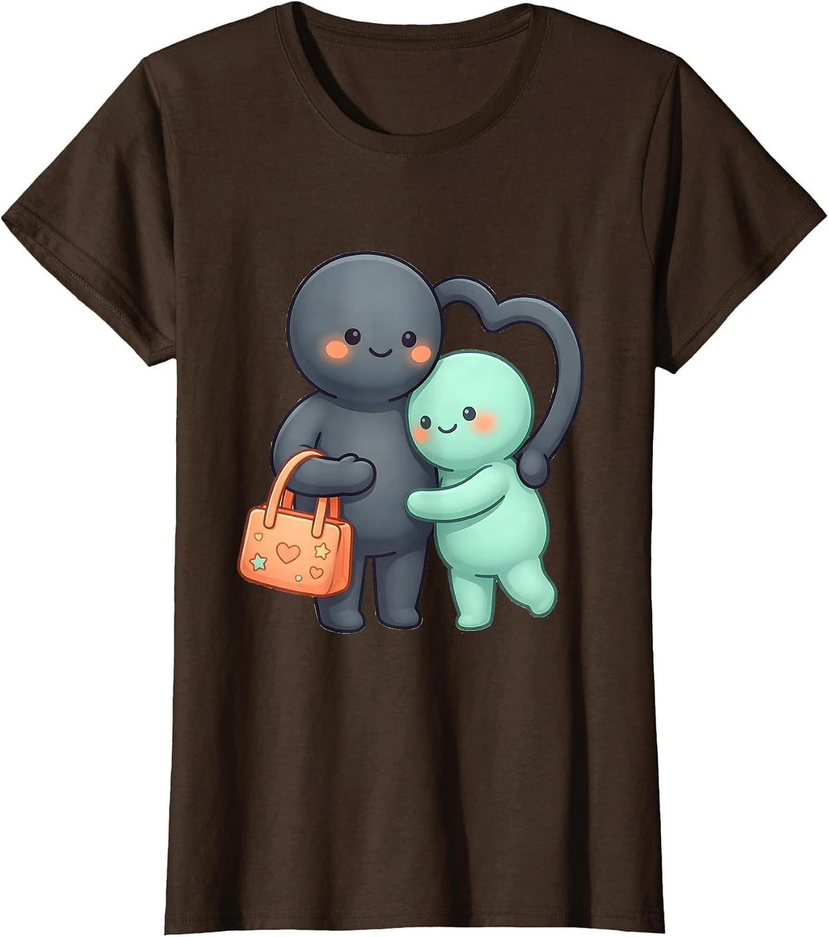 Women's Para Support Squad Kawaii Paraeducator Appreciation T-Shirt - Brown