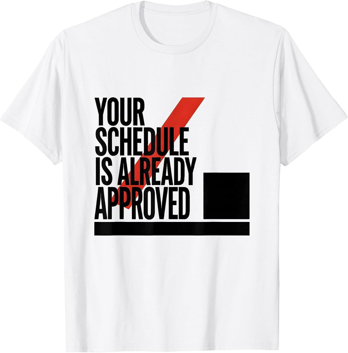 Men's Your Schedule Is Already Approved Groovy School Counselor T-Shirt - White