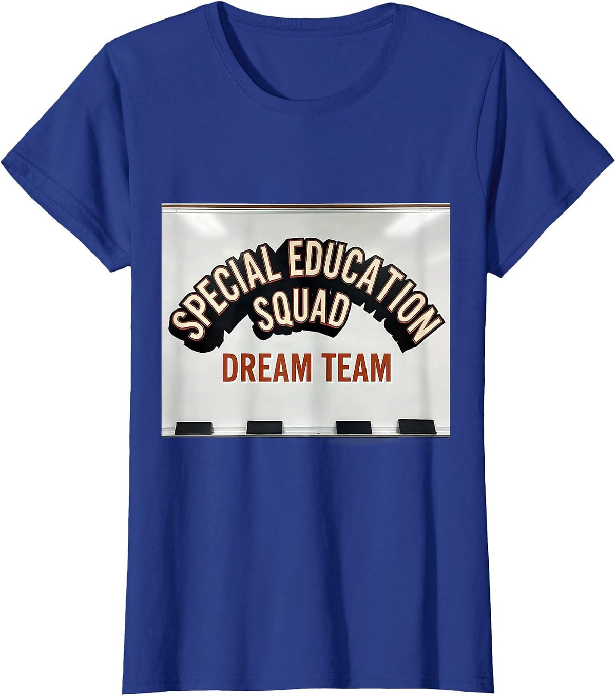 Women's Special Education Squad Dream Team Retro Teacher T-Shirt - Royal Blue