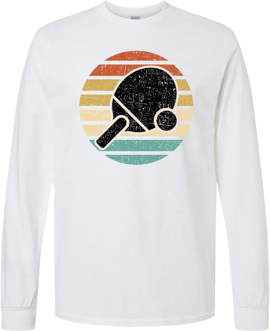 inktastic Table Tennis Ping Pong Adult Long Sleeve T-Shirt - 0020 White