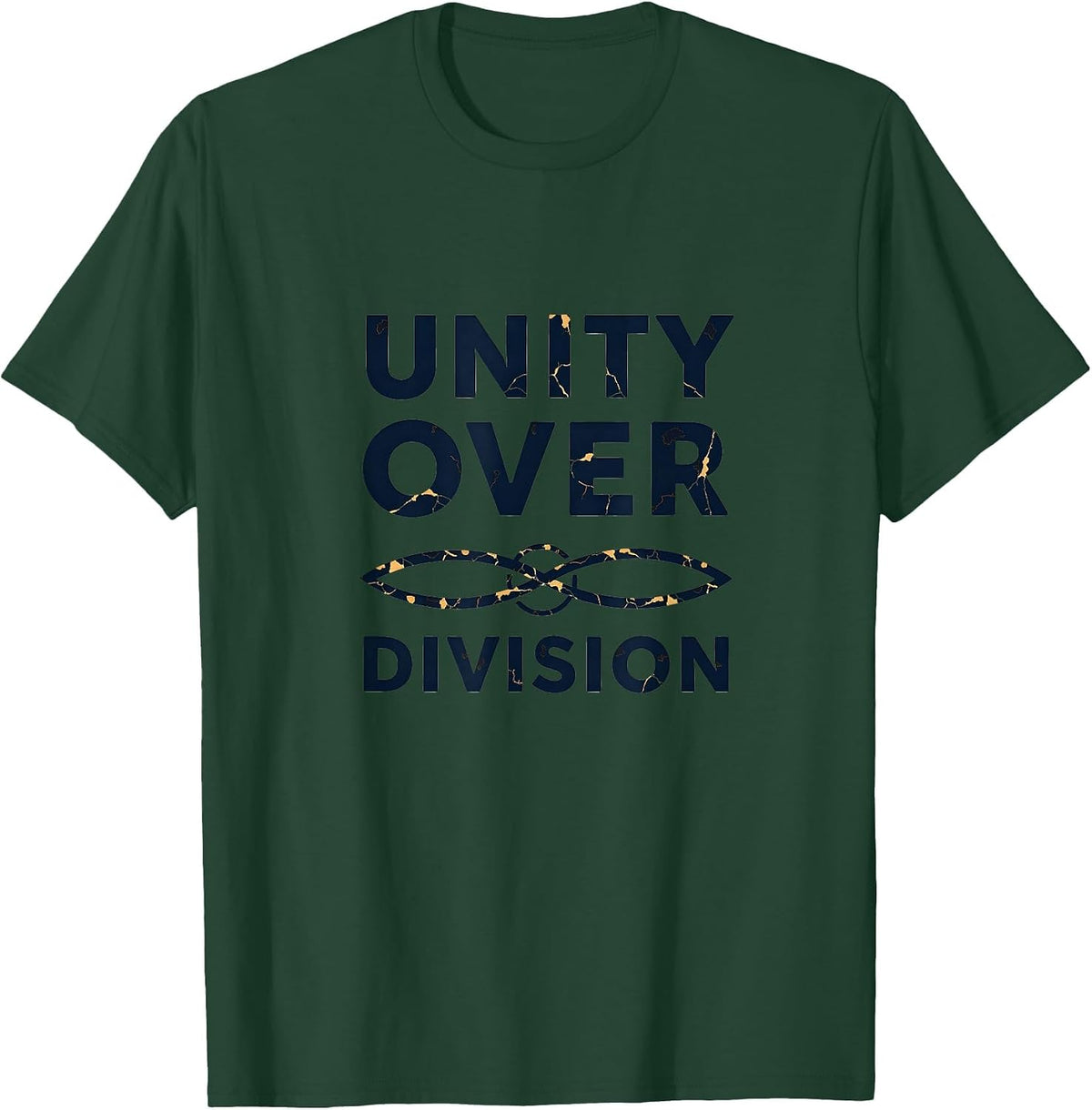 Unity Over Division Inauguration Design T-Shirt - Dark Green