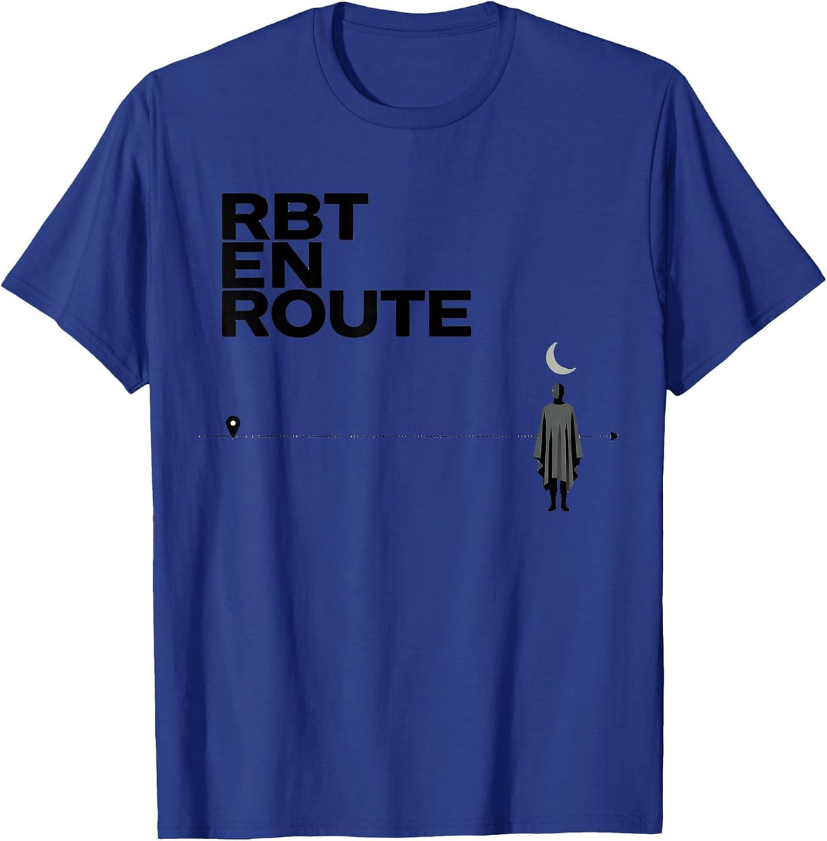 Men's RBT En Route Monochromatic Para Normal Activities T-Shirt - Royal Blue