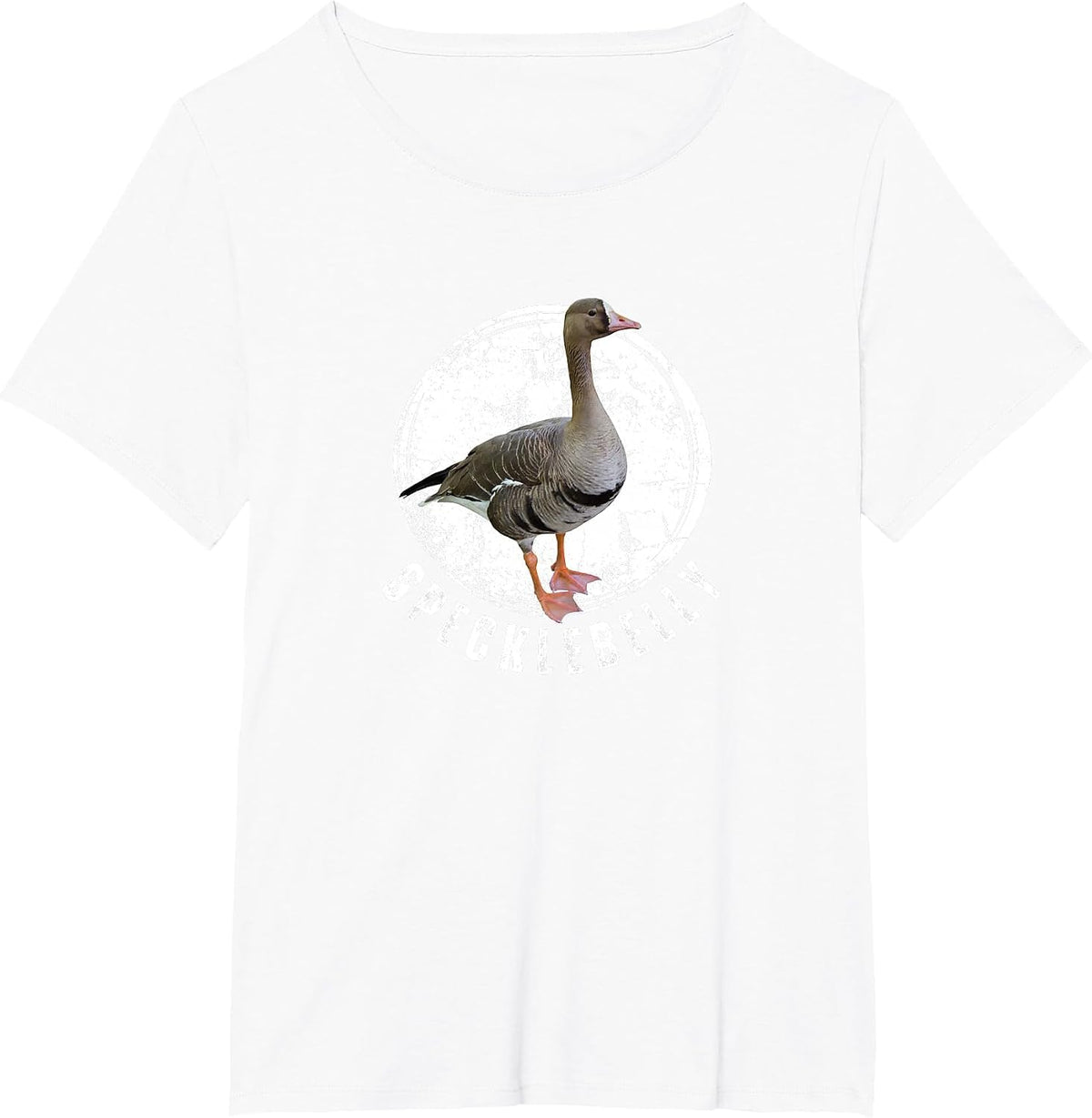 Specklebelly Goose Shirt Goose Hunting Speck White Front T-Shirt - White