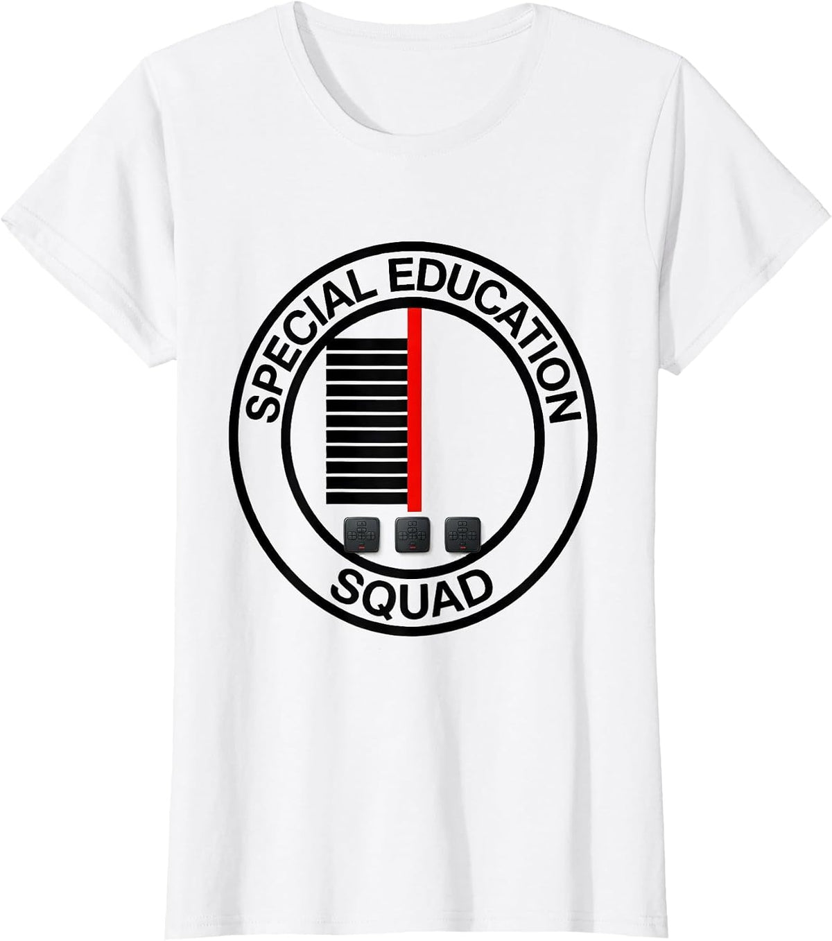 Women's Special Education Squad Retro SPED Teacher Team Pride T-Shirt - White