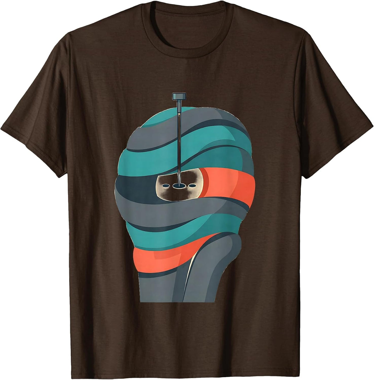 Men's Shoulder Joint Acupuncture Needle Humor Wellness Worker Gift T-Shirt - Brown