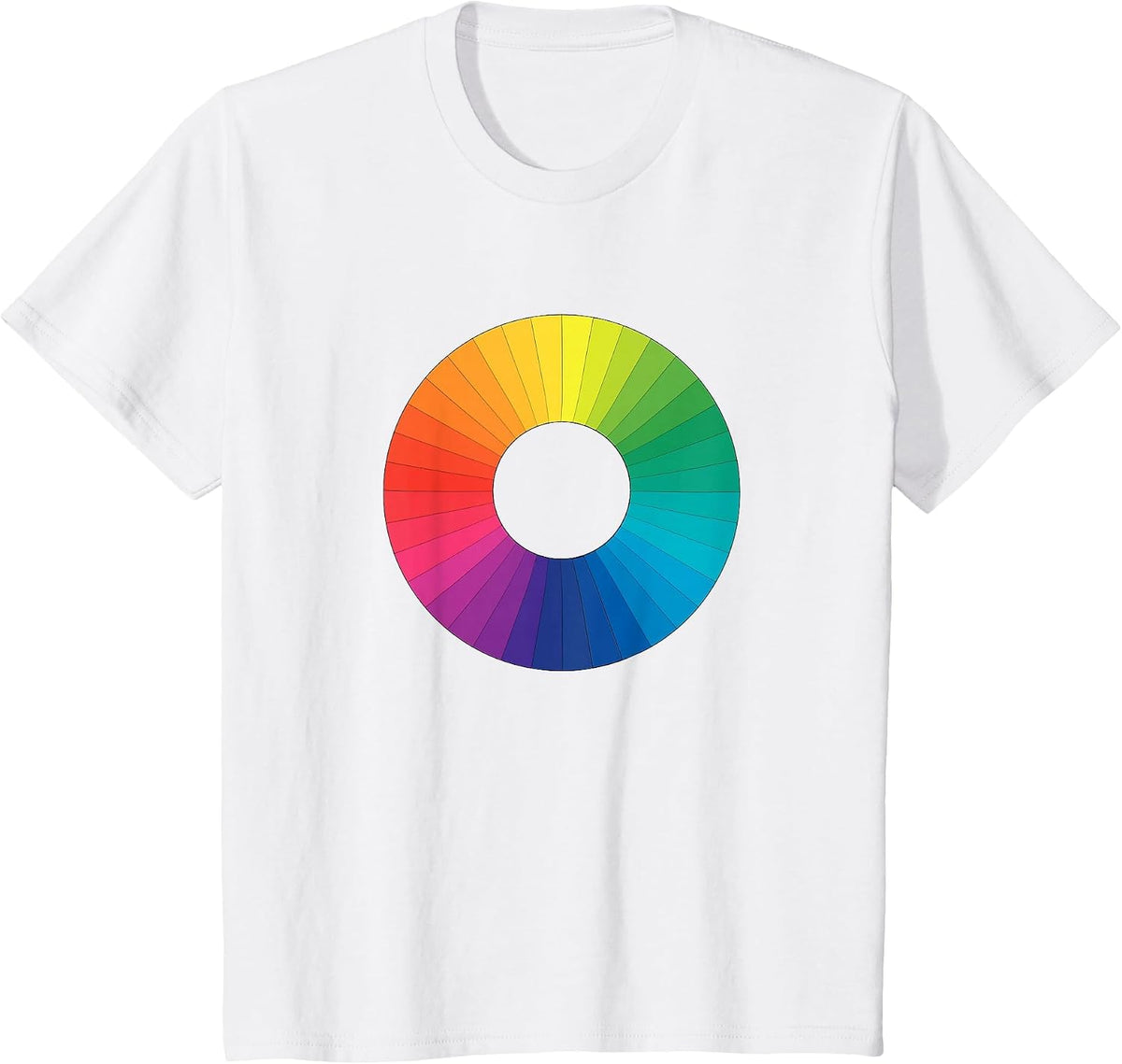 Color Wheel Palette Artist Painter Teacher Color Theory T-Shirt - White