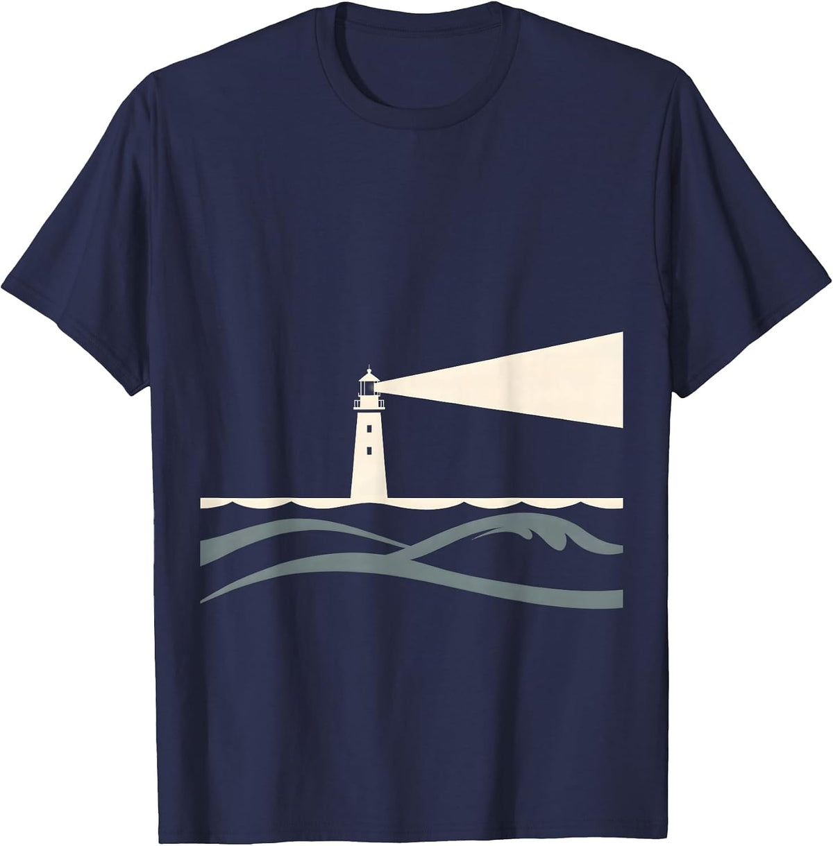 Special Education Teacher Lighthouse Stormy Sea T-Shirt - Navy Blue