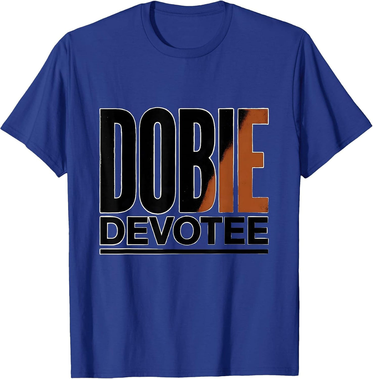Men's Dobie Devotee Funny Doberman Pinscher Dog Lover Gift T-Shirt - Royal Blue
