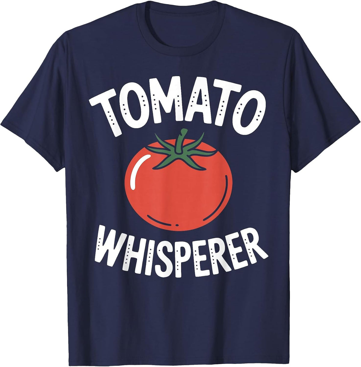 Funny Tomato Whisperer Gardener T-Shirt - Navy Blue