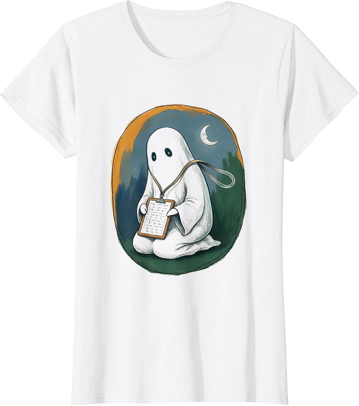 Ghost Para Normal Activities SPED Teacher Paraprofessional T-Shirt - White