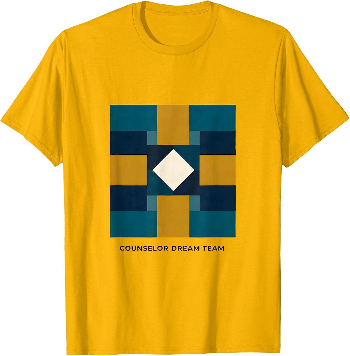 Counselor Dream Team Funny Teacher Team Back to School T-Shirt - Golden Yellow