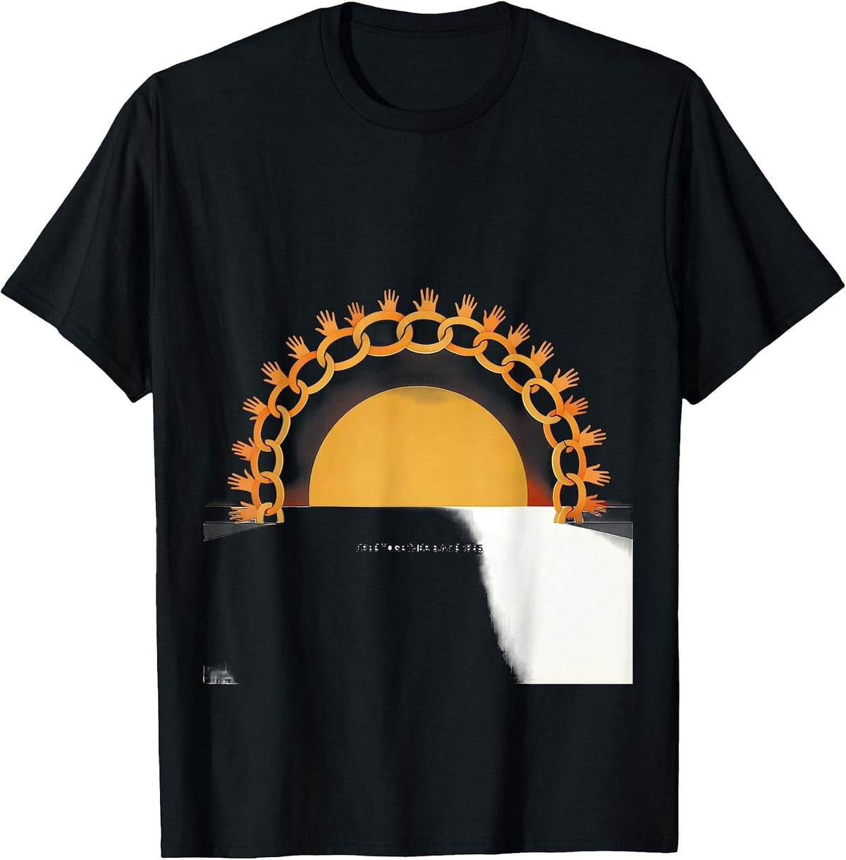 Men's Free Together Since 1865 Minimalist Juneteenth Black Women T-Shirt - Black