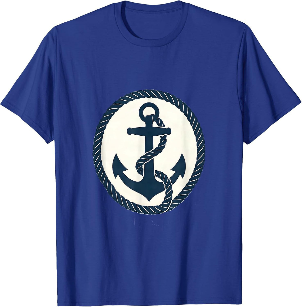 School Counselor Anchor Lifeline Rope Graphic T-Shirt - Royal Blue