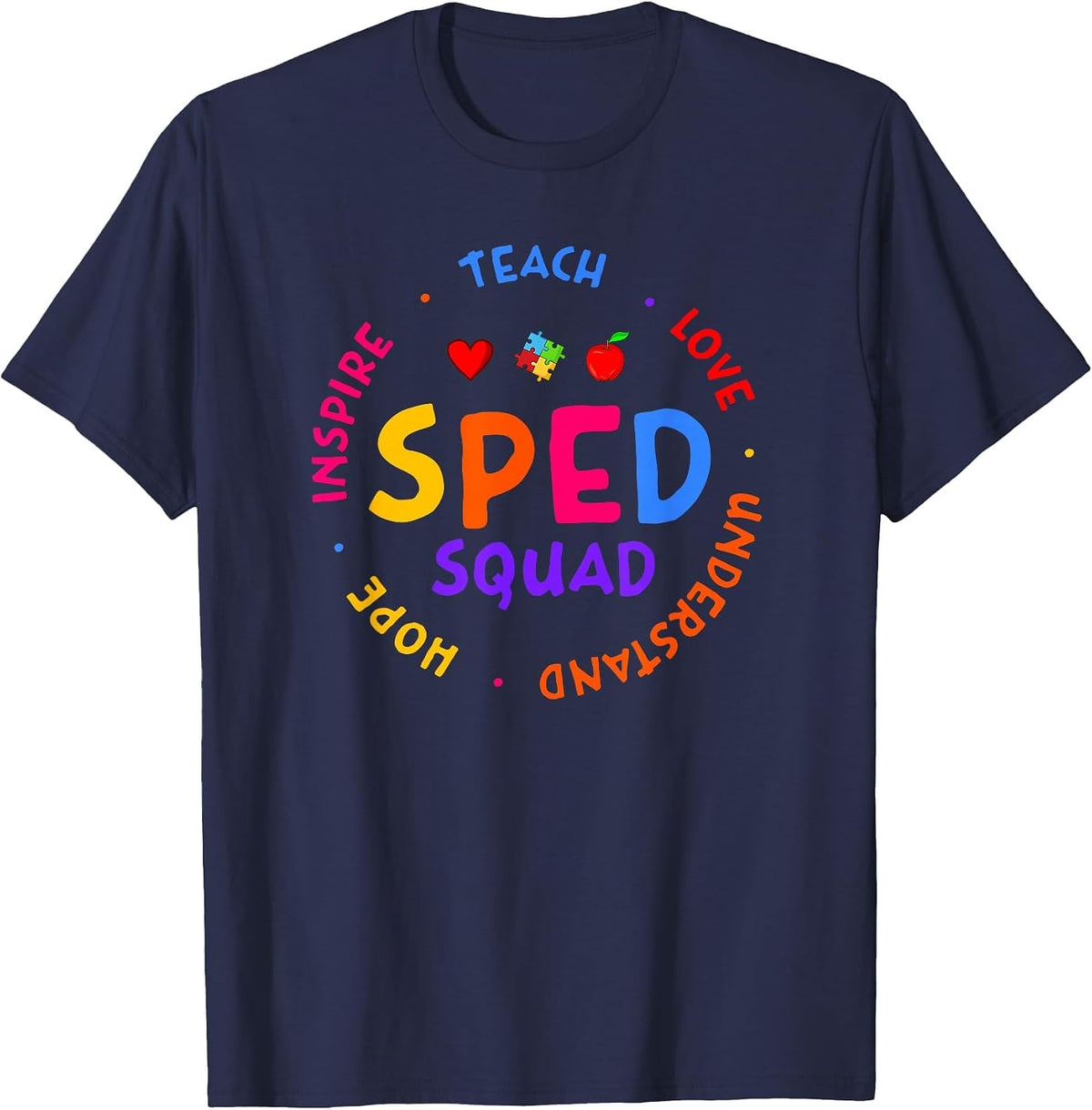 Special Education Teacher - SPED Teacher T-Shirt - Navy Blue