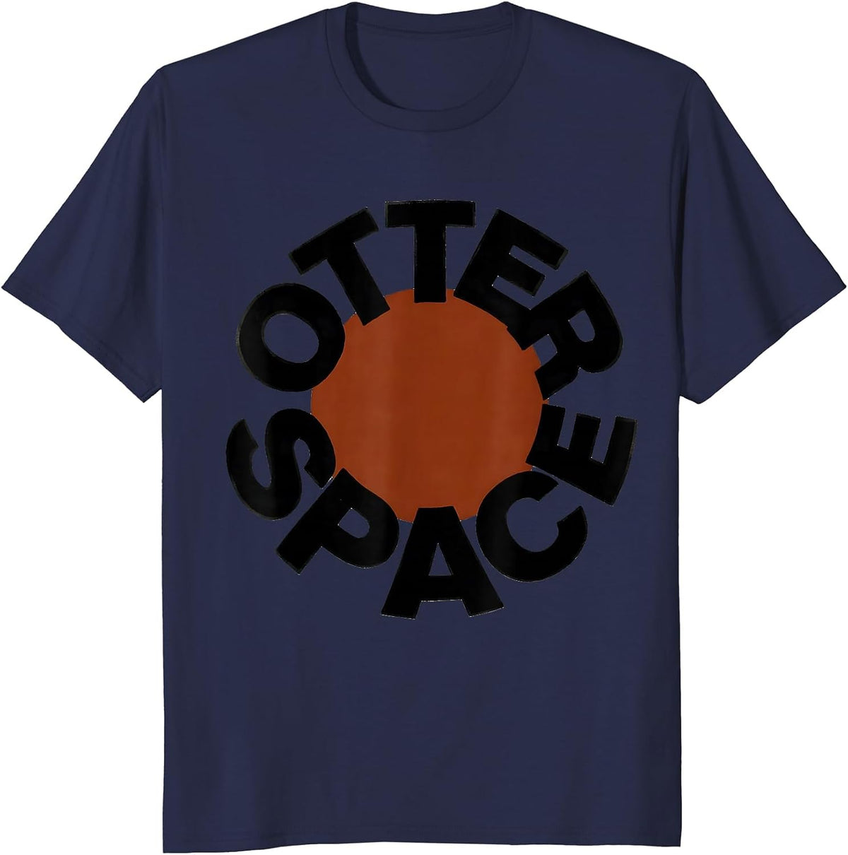 Otter Space Funny Otter Lover Animal Humor Gift T-Shirt - Navy Blue