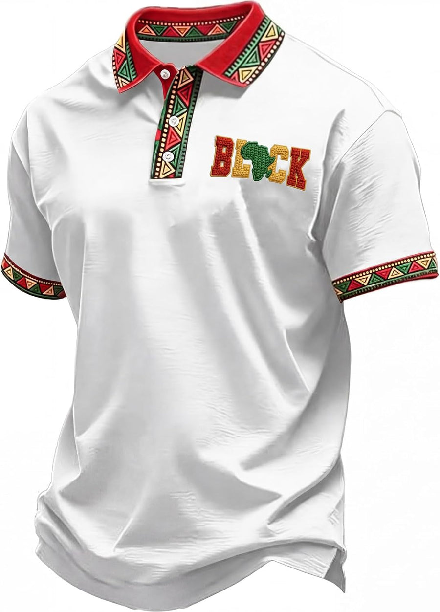 Juneteenth Shirts Men 2026 Short Sleeve Polo Shirt Afro American Freedom Top Pride Independence Day Tshirt Funny Gift - 03