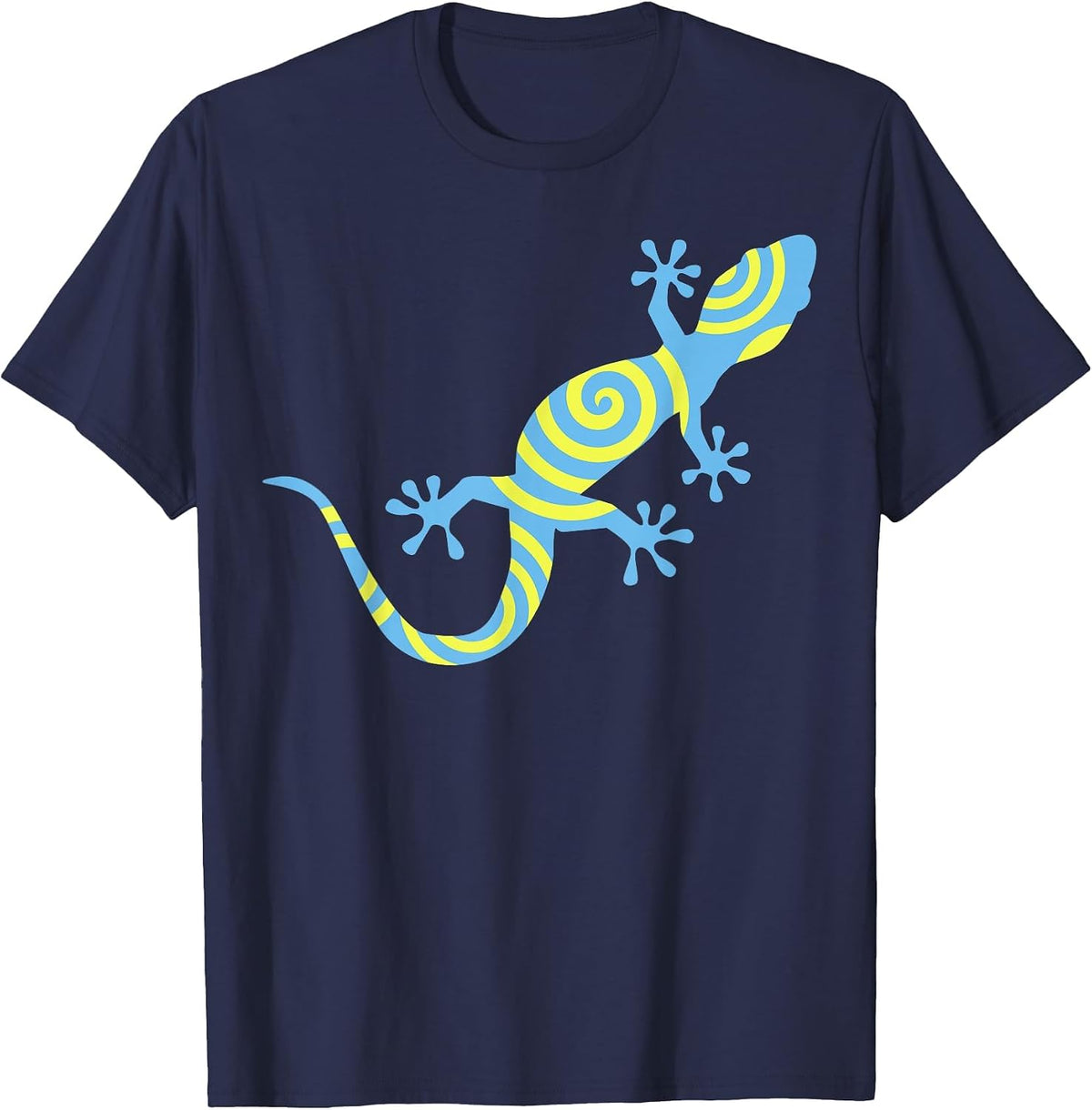 Colored Gecko T-Shirt T-Shirt - Navy Blue