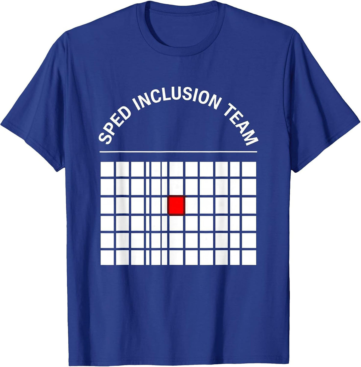 SPED Inclusion Team Retro Special Education Teacher Squad T-Shirt - Royal Blue