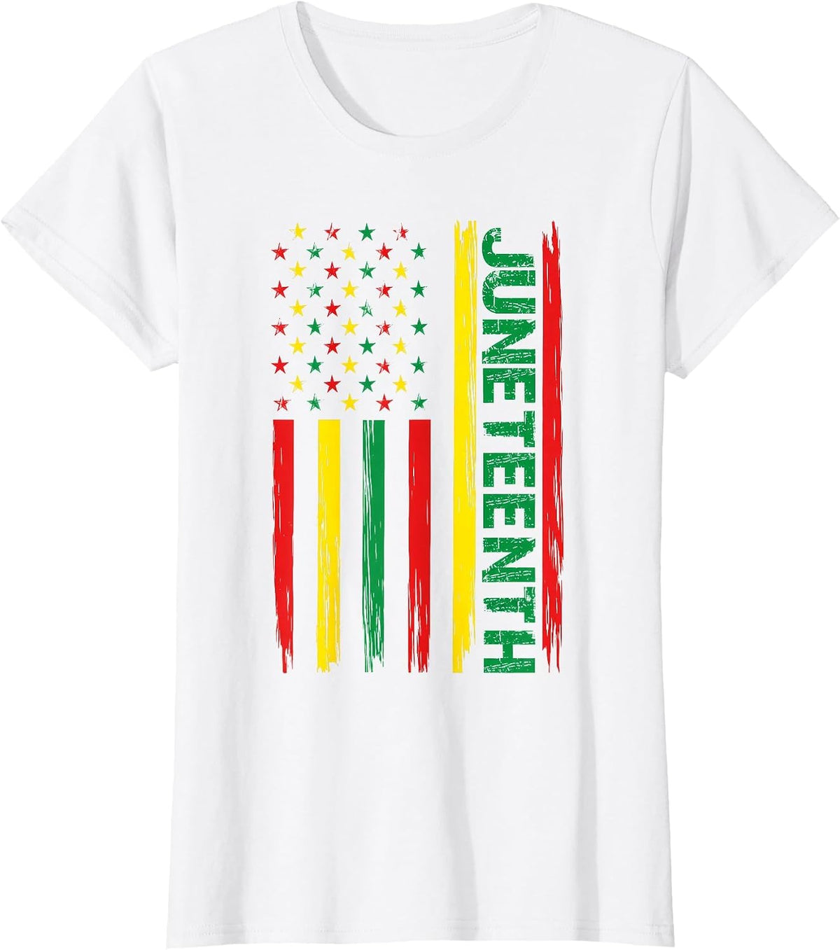 Juneteenth 1865 African Americans Flag Celebration T-Shirt - White