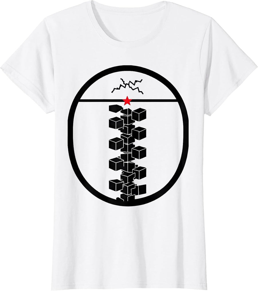 Women's Sealed Badge Chiropractor Christmas Pun Humor T-Shirt - White