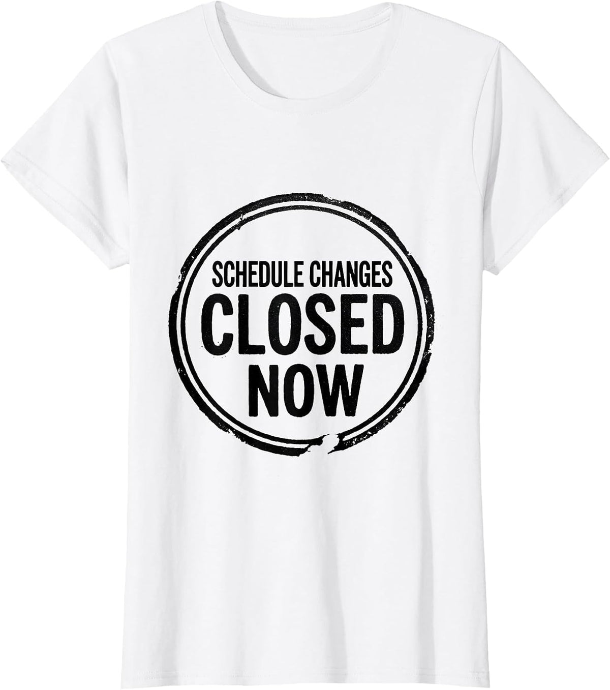 Schedule Changes Closed Now Groovy Vintage School Counselor T-Shirt - White