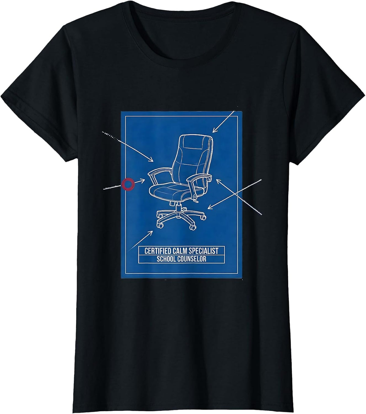 Certified Calm Specialist — School Counselor Technical T-Shirt - Black