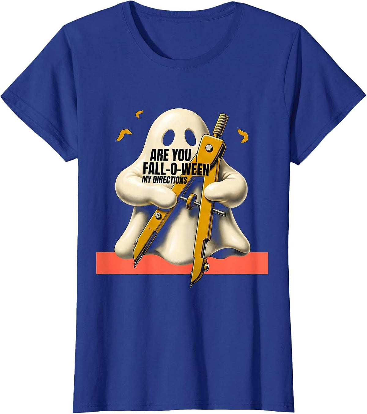 Women's Are You Fall-O-Ween My Directions Midcentury Modern T-Shirt - Royal Blue