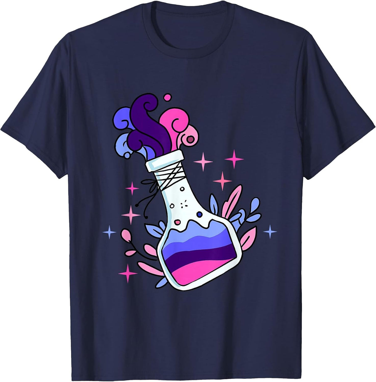 Omnisexual Potion Omnisexual Pride T-Shirt - Navy Blue