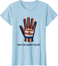 Women's I Built This Country's Day Off Patriotic Labor Day Gift T-Shirt - Baby Blue