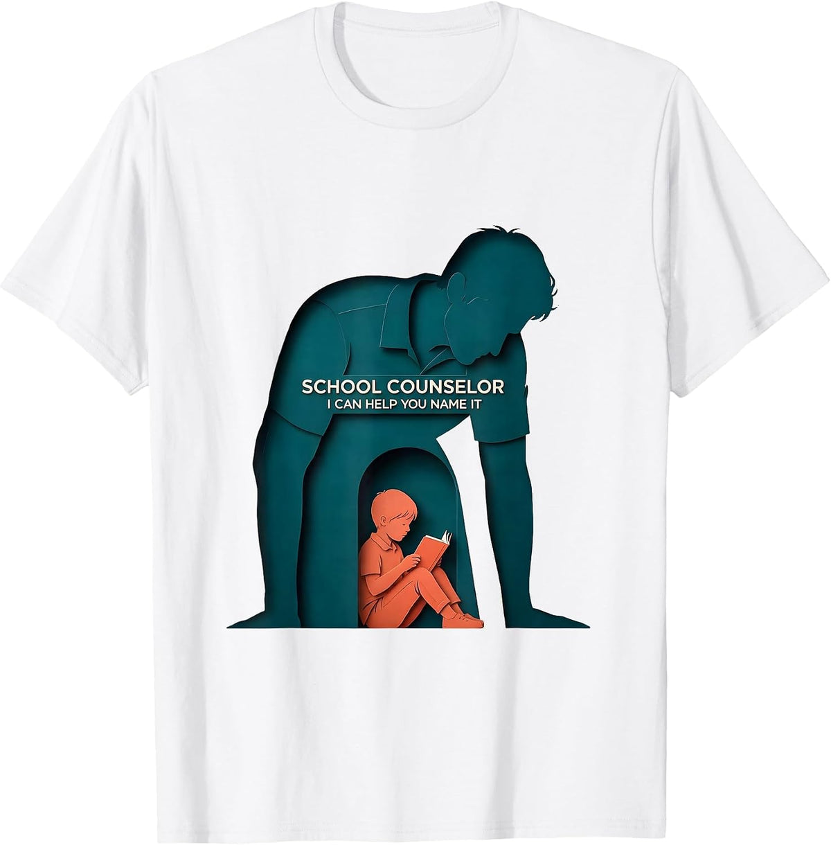 Men's School Counselor I Can Help You Name It Funny T-Shirt - White