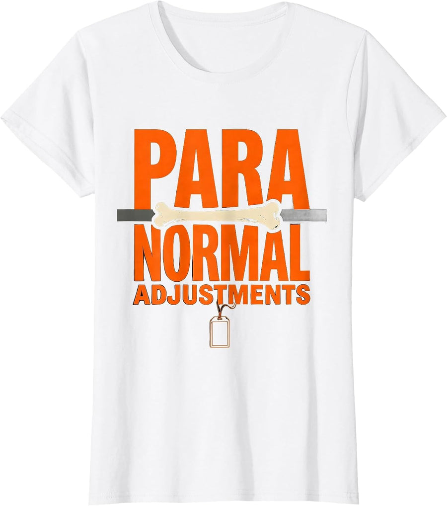 Women's Para Normal Adjustments Ghost Sped Para Teacher Halloween T-Shirt - White