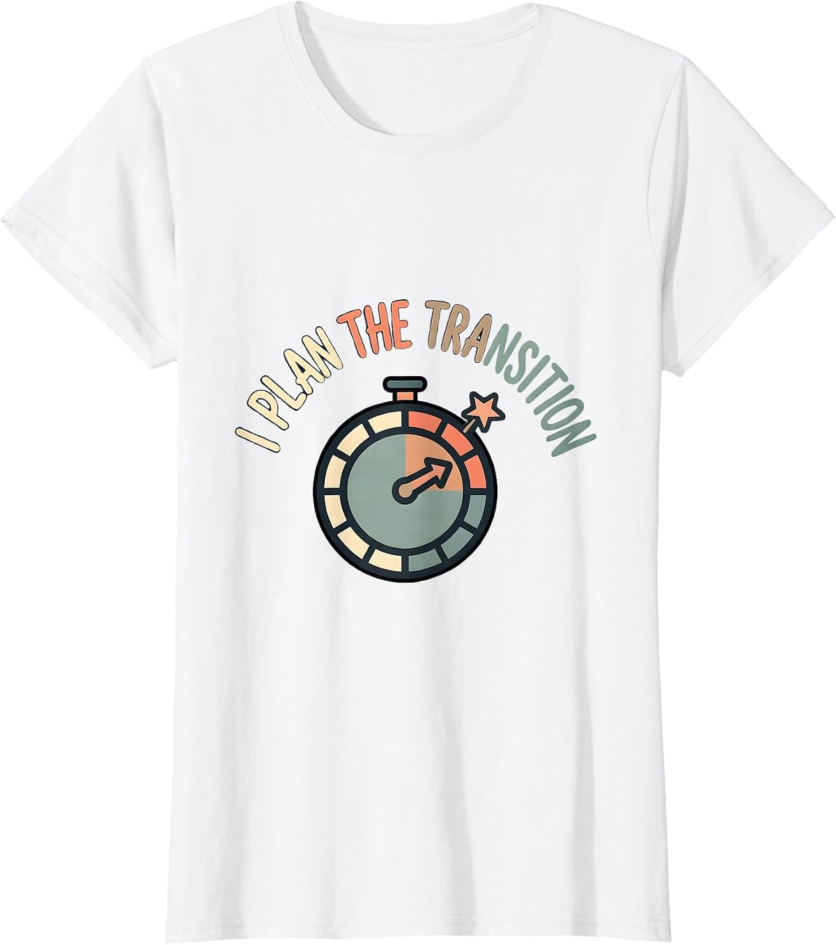 Women's I Plan The Transition Special Education Teacher SPED Team T-Shirt - White