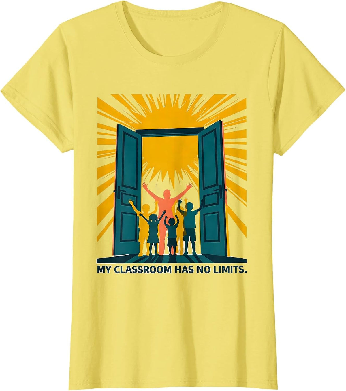 My Classroom Has No Limits Special Education Teacher T-Shirt - Lemon Yellow