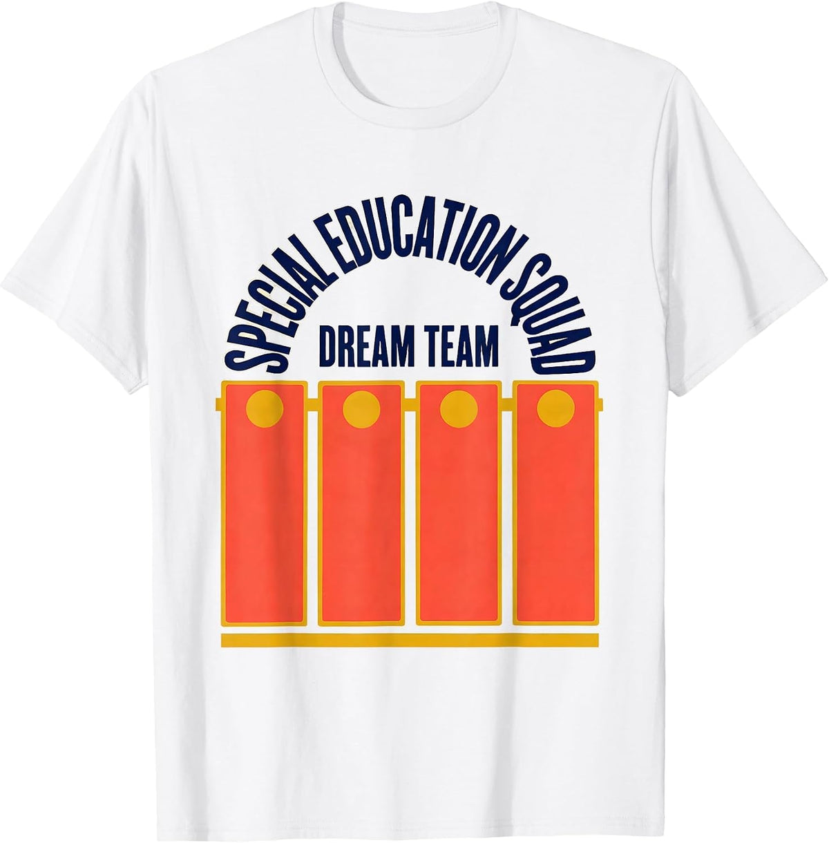 Men's Special Education Squad Dream Team Retro SPED Teacher T-Shirt - White