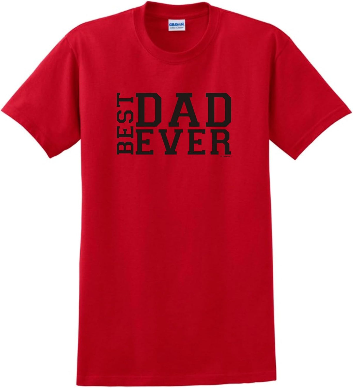 ThisWear Best Dad Ever Father's Day T-Shirt - Red