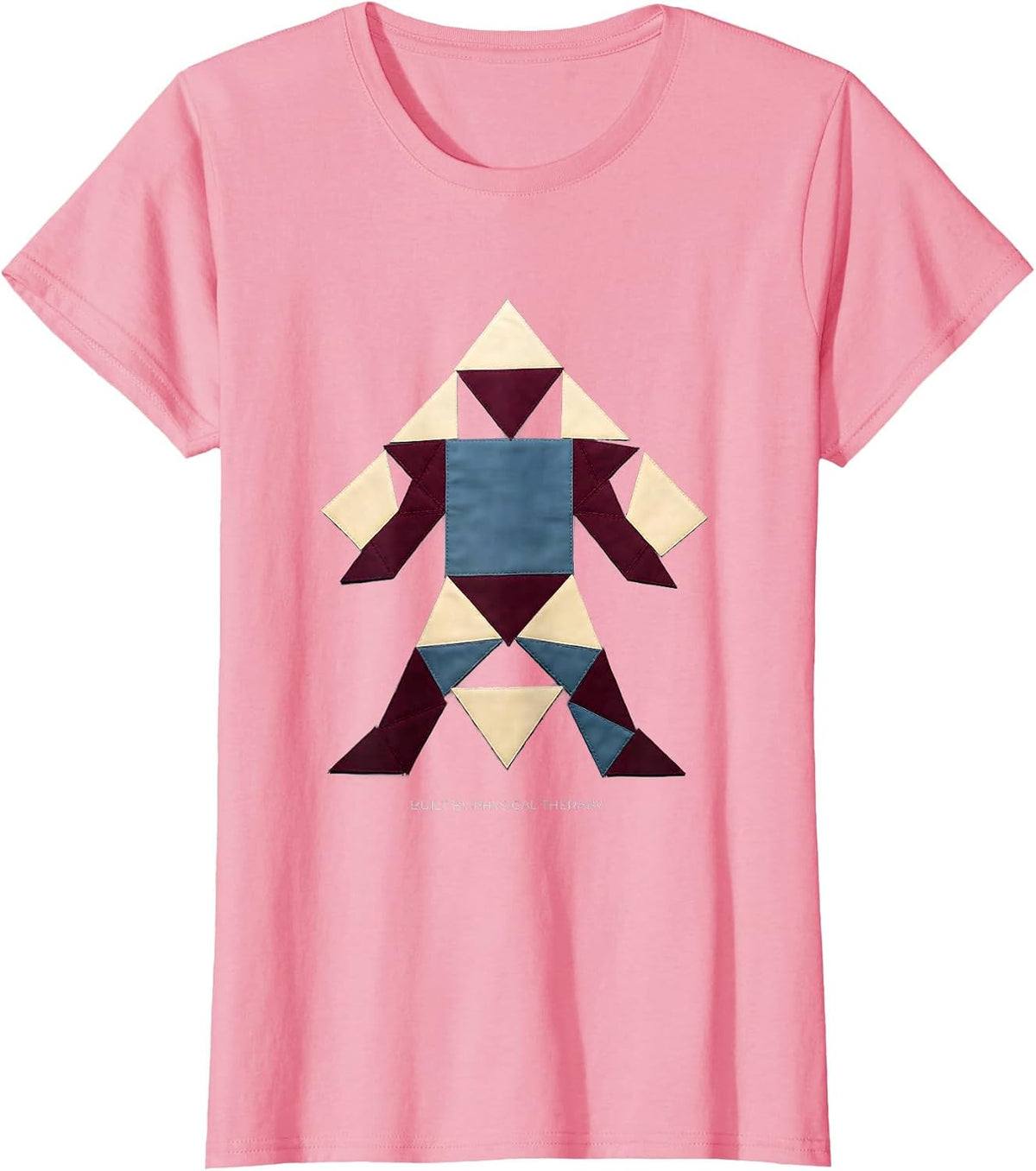 Women's Built by Physical Therapy Proud PT Design T-Shirt - Pink