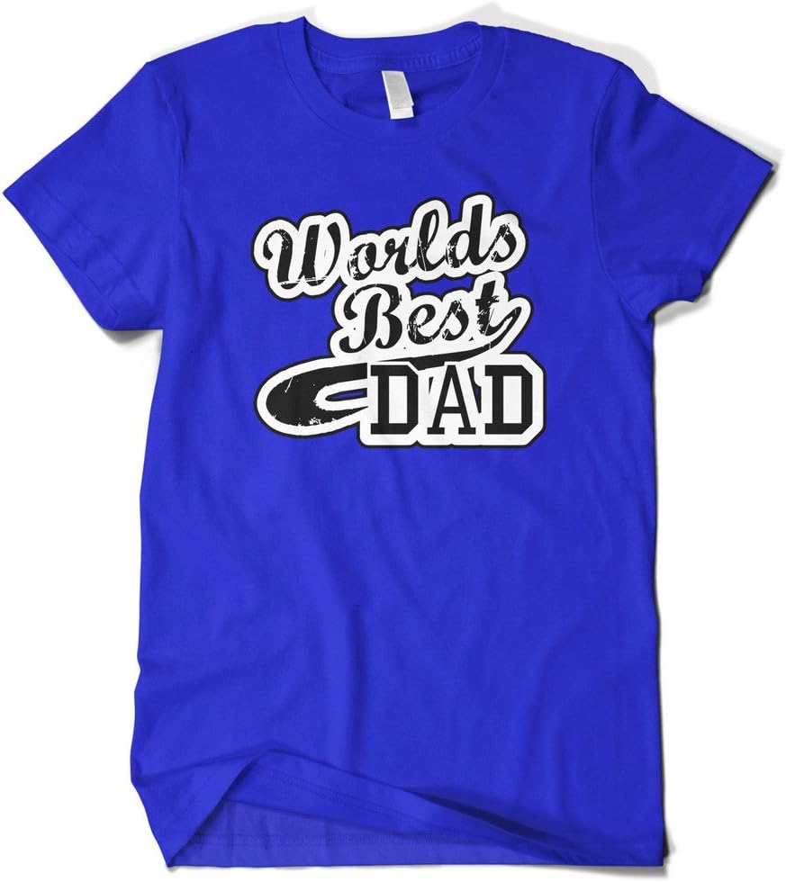 Cybertela Men's Worlds Best Dad T-Shirt - Royal Blue
