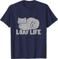 Loaf Life Loaves of Cats Cat Lovers Shirt T-Shirt - Navy Blue