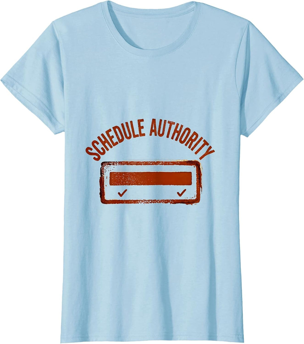 Schedule Authority Groovy School Counselor Schedule Humor T-Shirt - Baby Blue