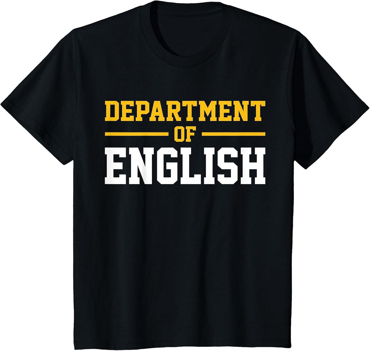 Department of English T-Shirt - Black