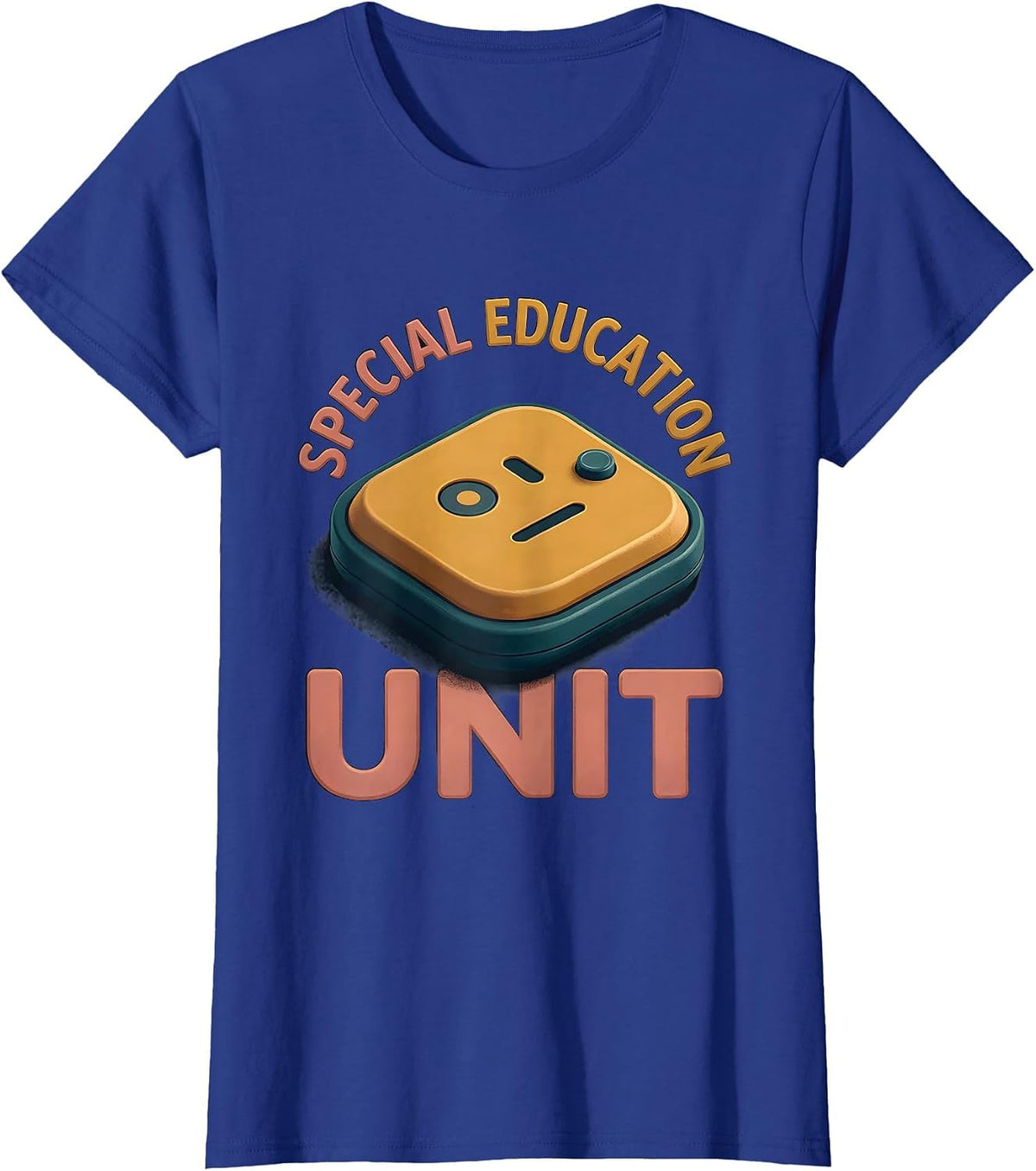 Women's Special Education Unit Retro Teacher Squad Pride SPED T-Shirt - Royal Blue