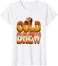 Women's Powered by Cold Brew Coffee Lover Design T-Shirt - White