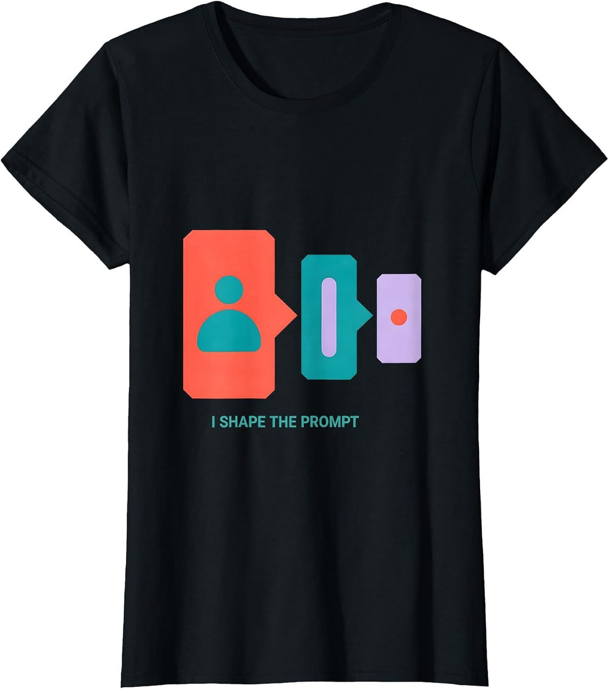 I Shape The Prompt Funny Special Education Teacher SPED Aide T-Shirt - Black