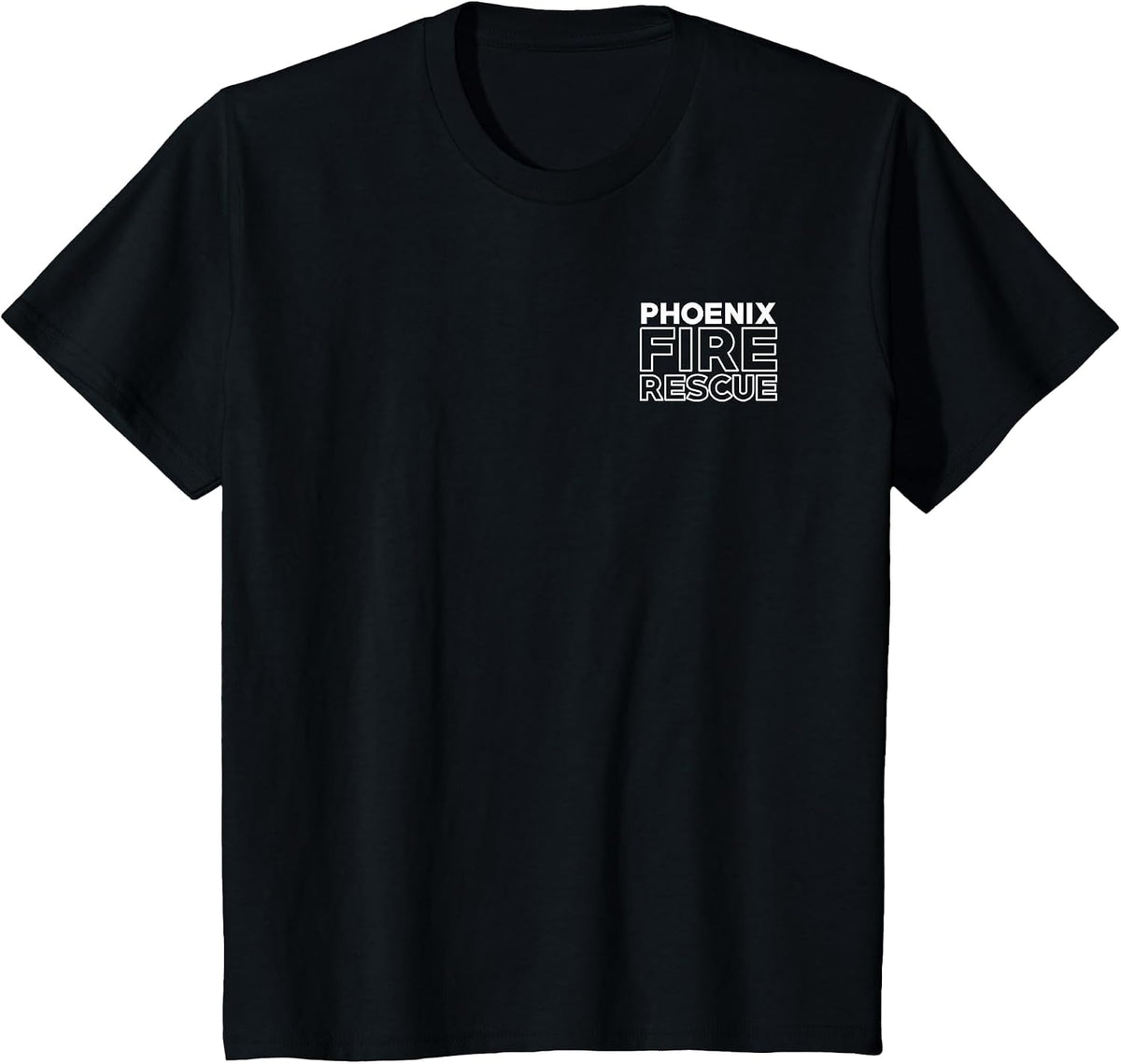 City of Phoenix Fire Rescue Arizona Firefighter T-Shirt T-Shirt - Black