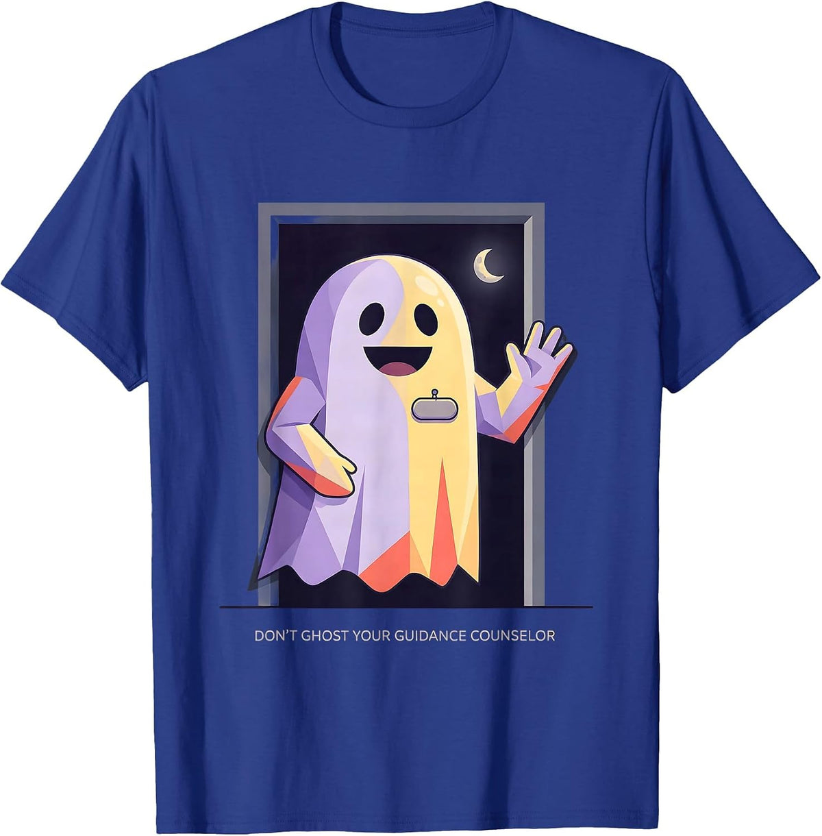 Men's Don't Ghost Your Guidance Counselor Funny Mental Health T-Shirt - Royal Blue
